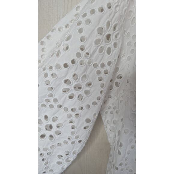 New June + Vie white eyelet sheath midi dress 3X 30/32 - Picture 14 of 15